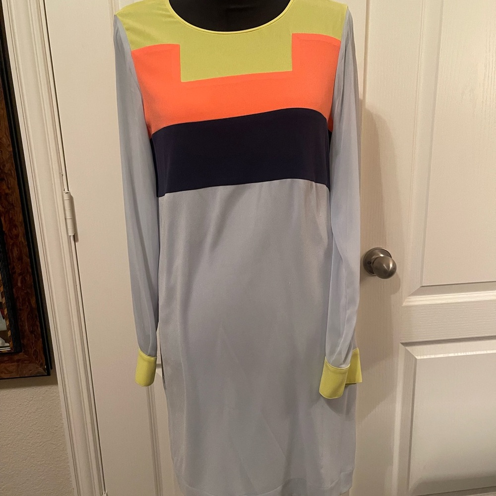 BCBGMaxAzria Multicolor Long Sleeve Dress